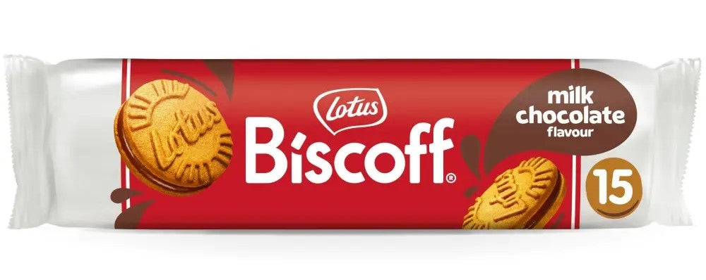 Lotus Biscoff Sandwich Milk Chocolate Cream Biscuits - 150g