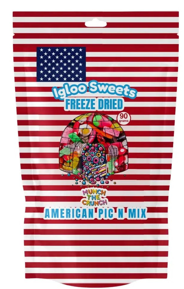 Igloo American Pic n Mix Freeze Dried Sweets Pouch - 90g