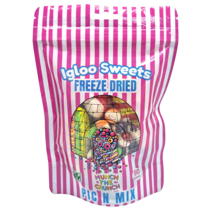 Igloo Pink Pic n Mix Freeze Dried Sweets Pouch - 90g