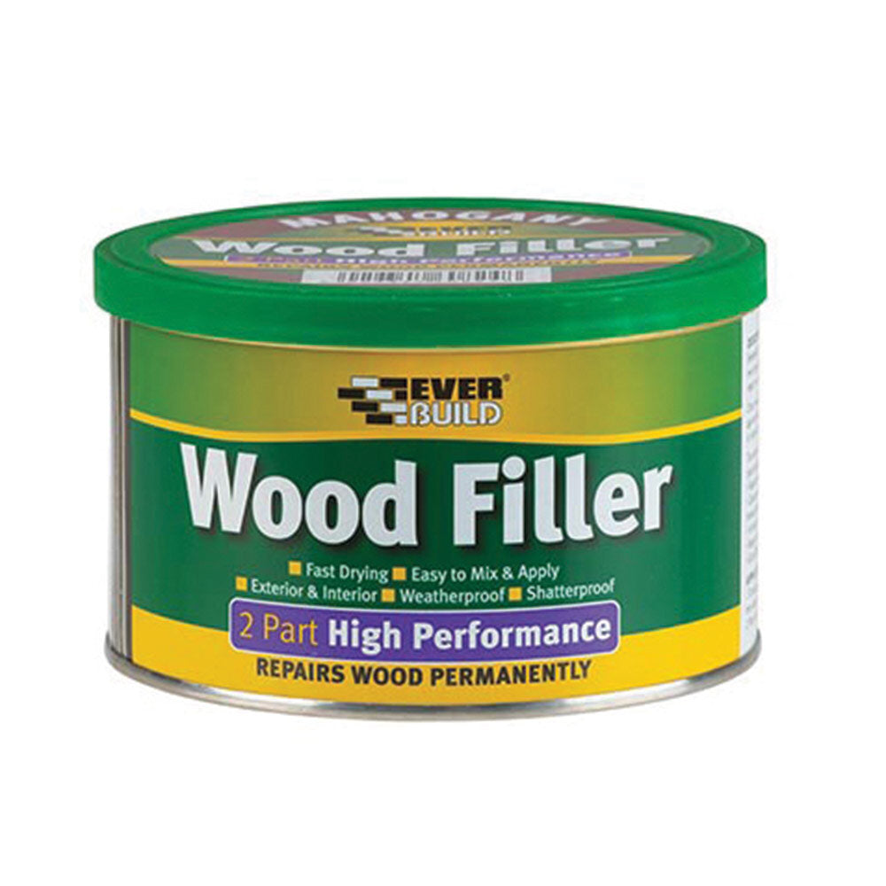 Everbuild 2 Part High Performance Wood Filler Light Stainable - 500g