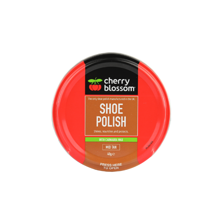 Cherry Blossom Shoe Polish Mid Brown/Tan - 40g