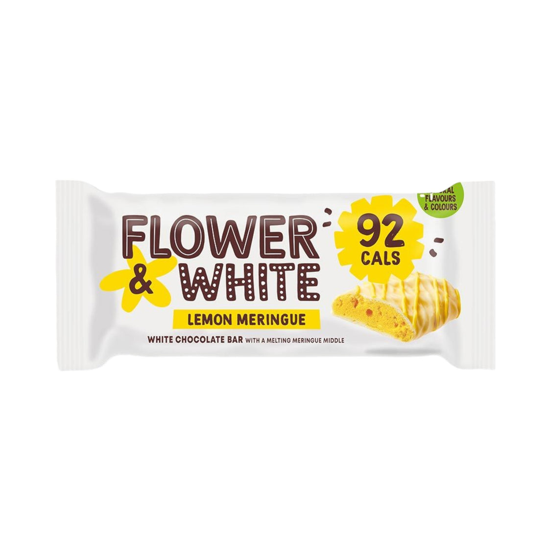 Flower & White Lemon Meringue Bar - 20g