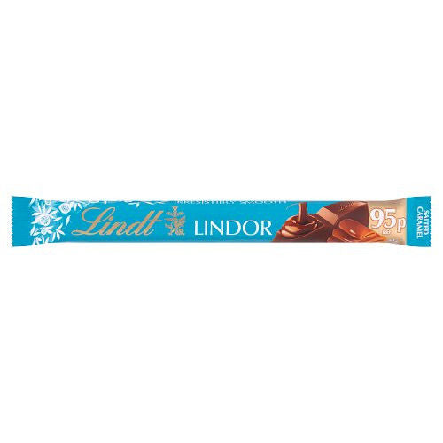 Lindt Lindor Salted Caramel Milk Chocolate Bar - 38g