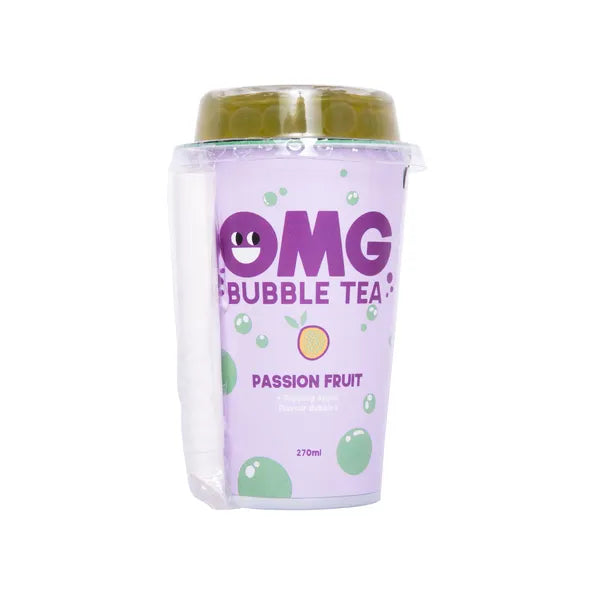 OMG Bubble Passionfruit Green Tea - 270ml