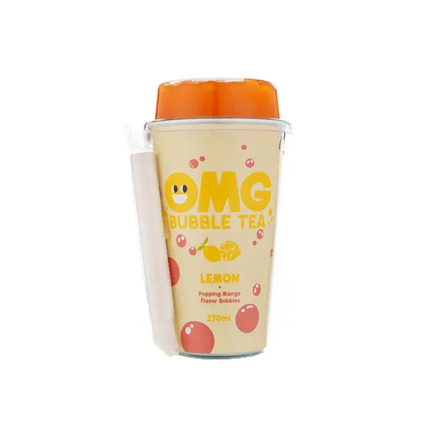 OMG Bubble Tea Lemon Mango Cup - 270ml