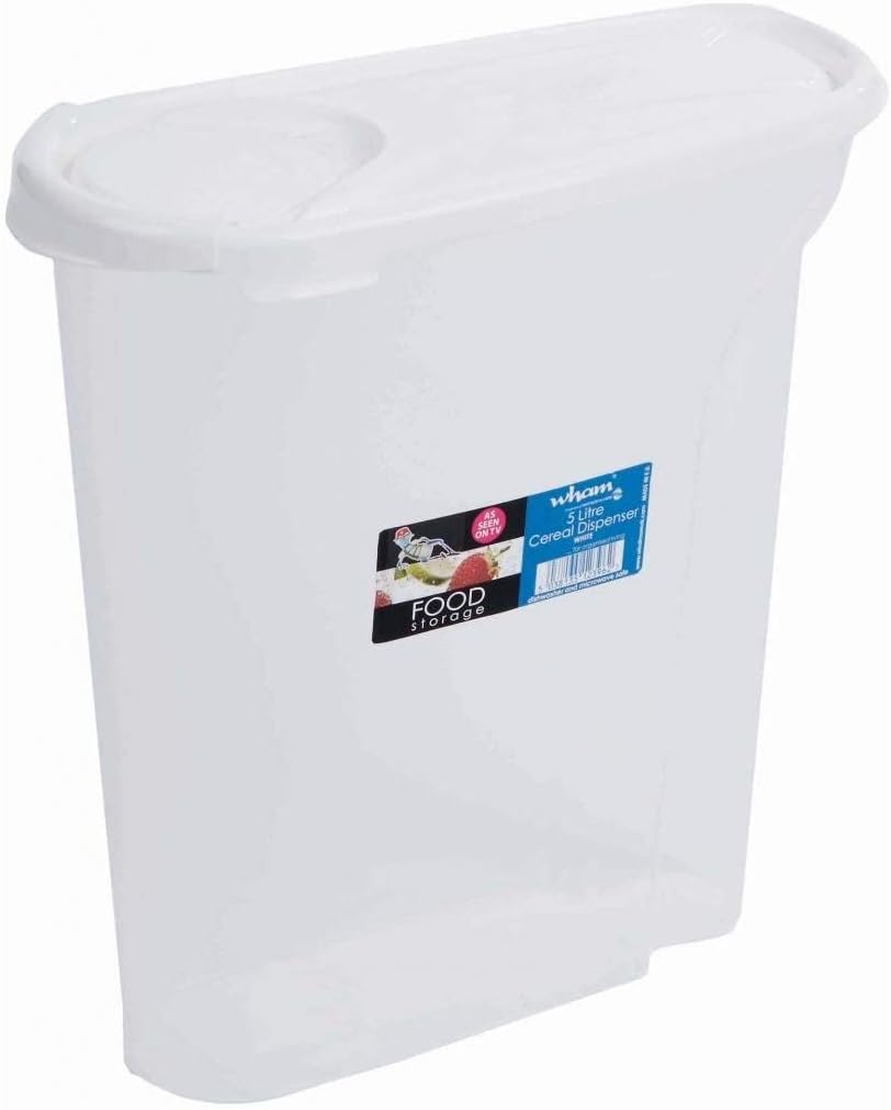Wham Cereal Dispenser Food Storage White - 5L