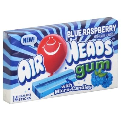 Airheads Gum Blue Raspberry - 33g - Greens Essentials