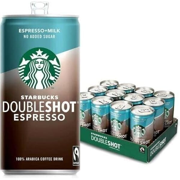 Starbucks Doubleshot Espresso No Added Sugar - 200ml - Case of 12