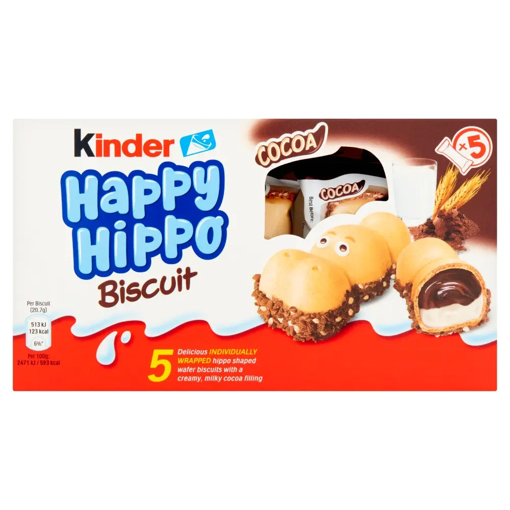 Kinder Happy Hippo Cocoa Cream 5 Pack - 103.5g