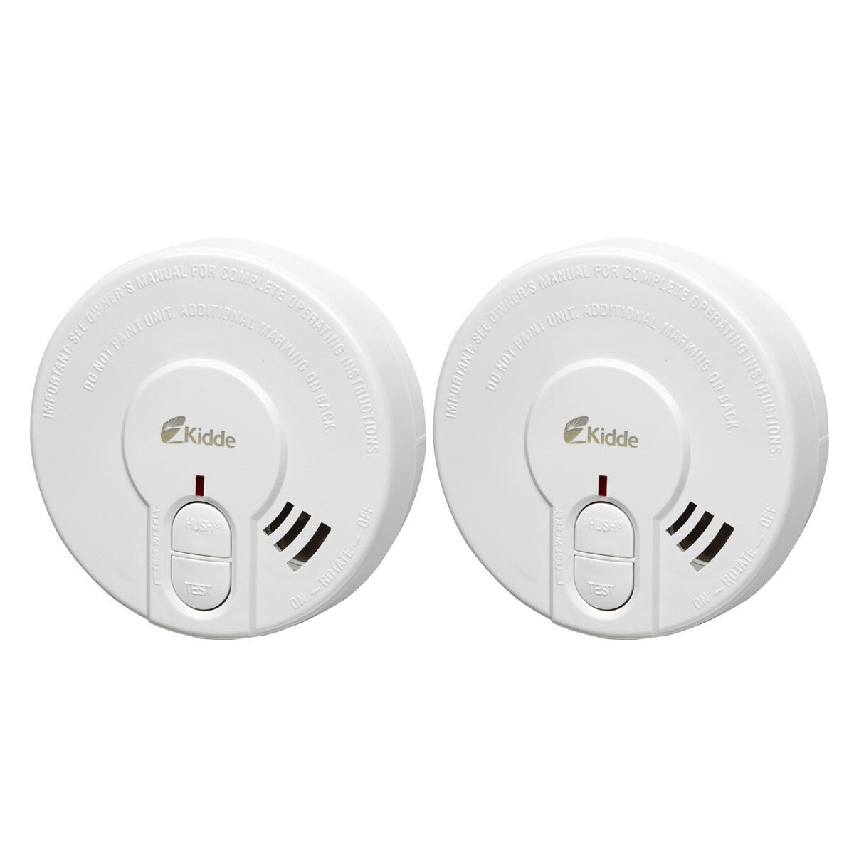 Kidde Optical Sensor Smoke Alarm - Pack of 2