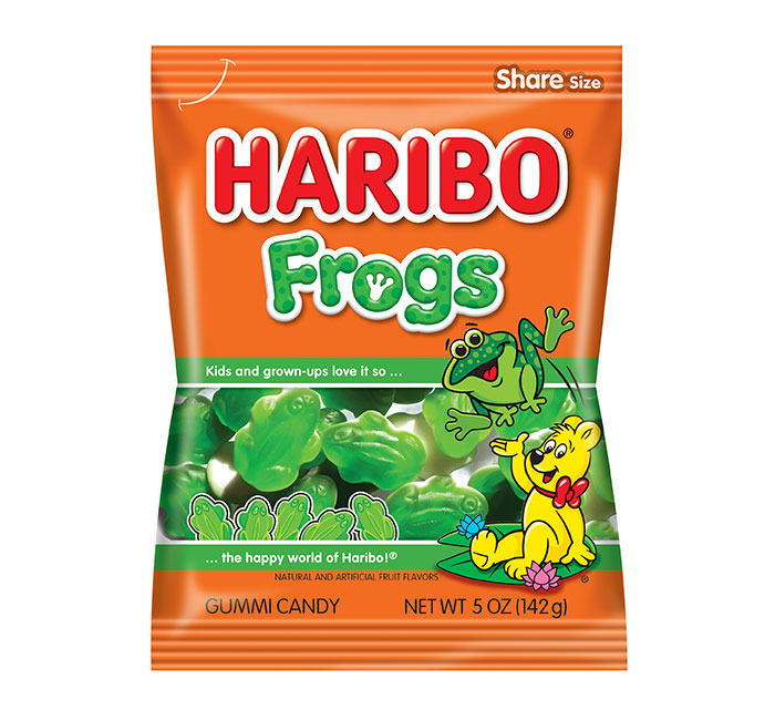 Haribo Frogs Peg Bag - 142g