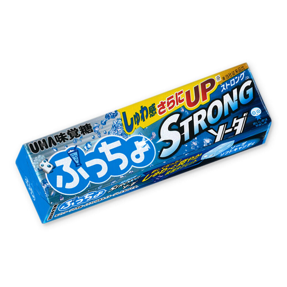UHA Puccho Chewy Candy Strong Soda - 50g