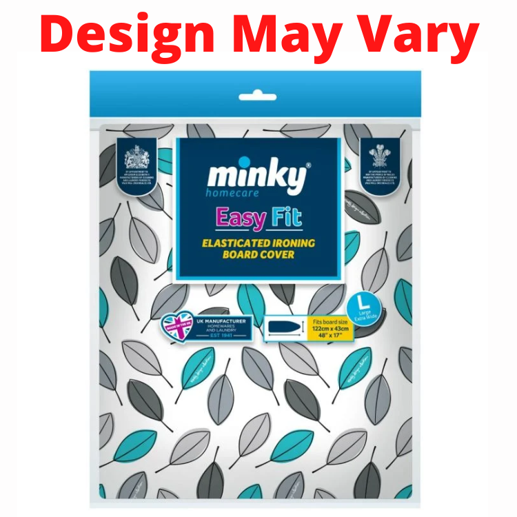 Minky Elasticated Easy Fit Ironing Board Cover Large - 122cm