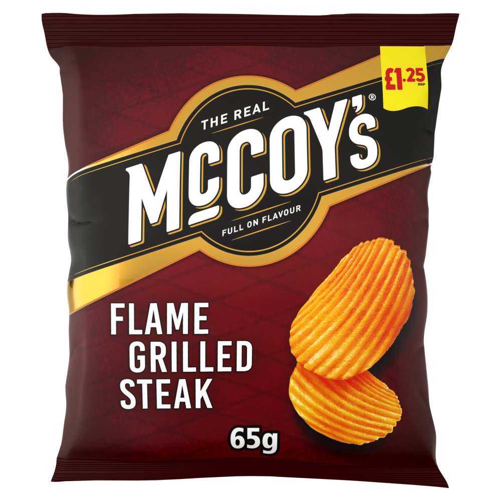 McCOY's Flame Grilled Crisps Steak - 65g