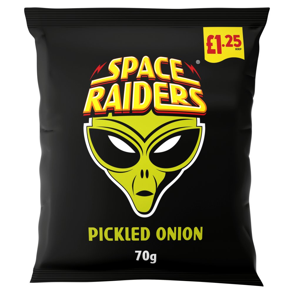 Space Raiders Pickled Onion Crisps - 70g