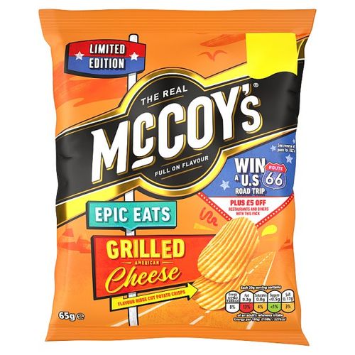 McCoy's Epic Eats Grilled Cheese Sharing Crisps - 65g