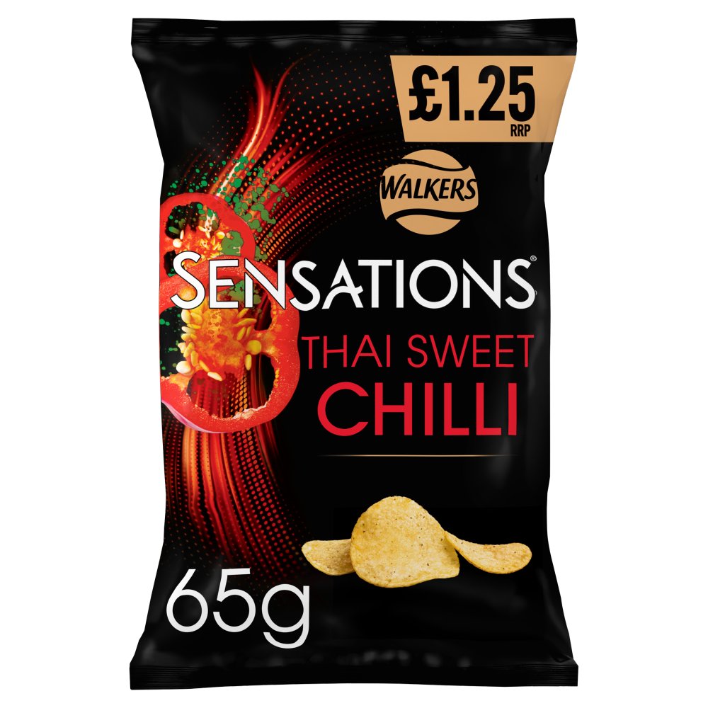 Walkers Sensations Thai Sweet Chilli Crisps - 65g