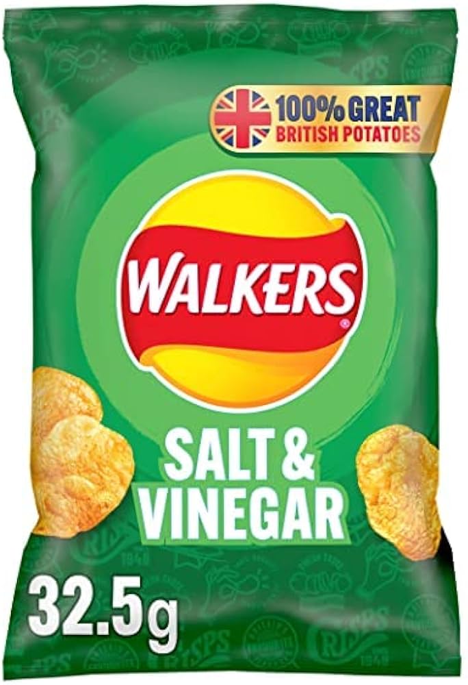 Walkers Salt & Vinegar Crisps - 32.5g