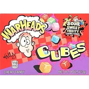 Warheads Theatre Box Chewy Cubes - 113g