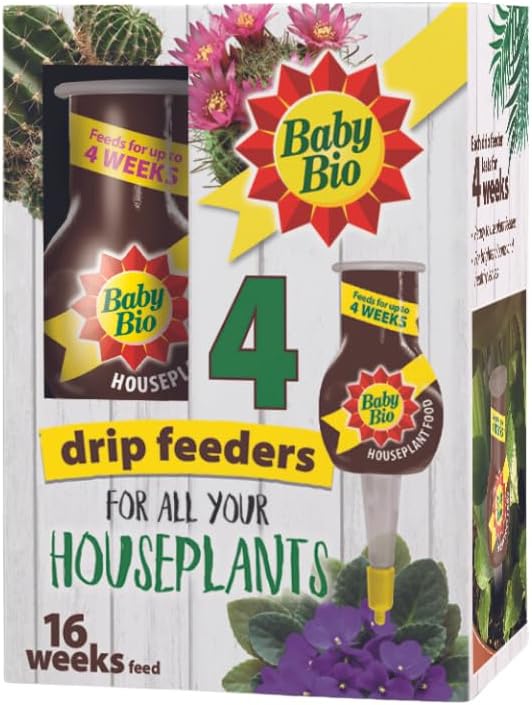 Baby Bio Houseplant Drip Feeders - 40ml - Pack of 4