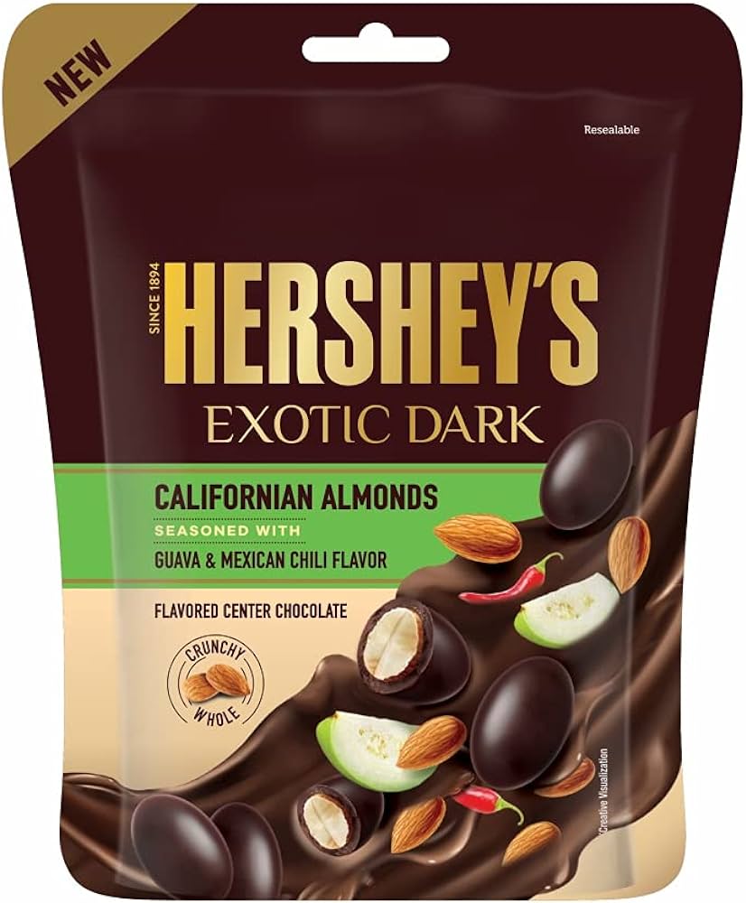 Hershey's Exotic Dark Californian Almonds Chocolate - 30 g