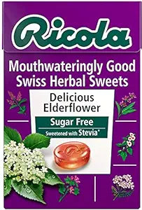 Ricola Elderflower Swiss Herbal Sugar Free Sweets - 45g - Greens Essentials