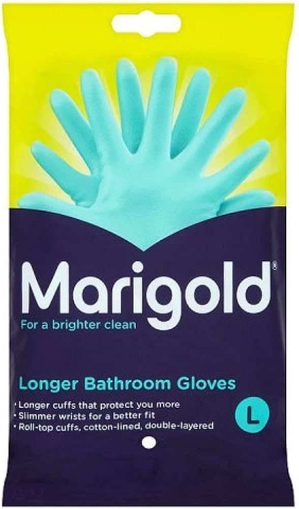 Marigold Longer Bathroom Gloves - Large
