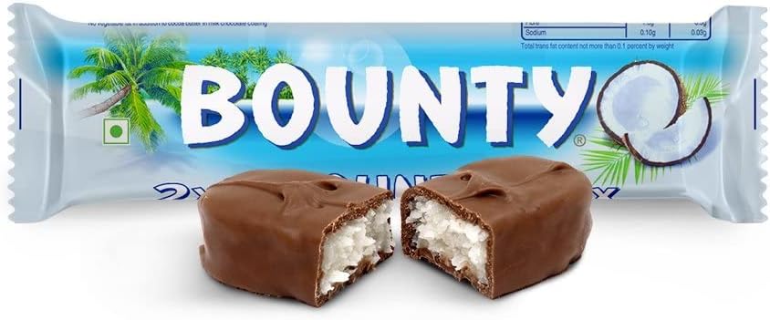 Bounty Coconut Milk Chocolate Duo Bars 4x57g