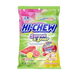 Hi-Chew Gummies Sour Mix Peg Bag - 120g