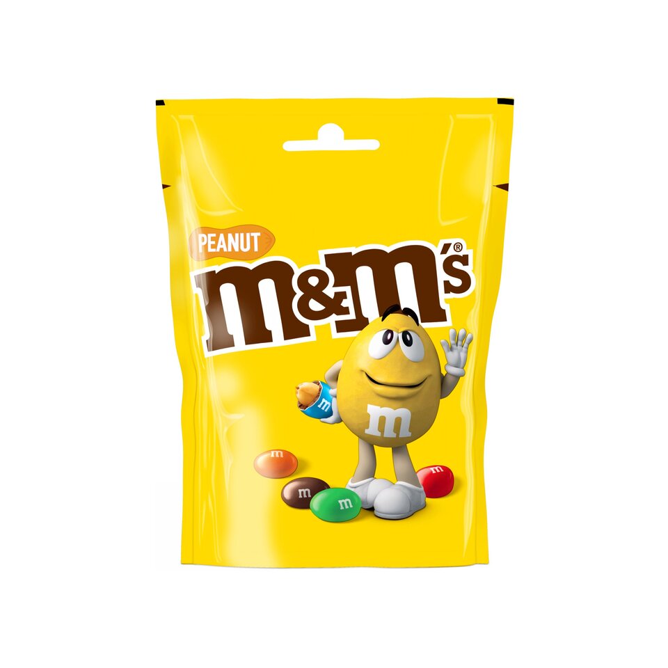 M&M's Crunchy Peanut & Milk Chocolate Bites Pouch Bag - 125g