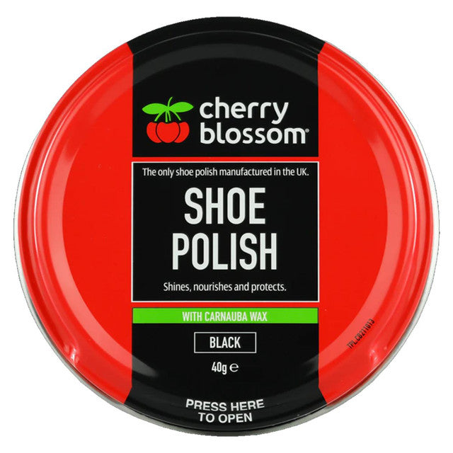 Cherry Blossom Shoe Polish - Black - 40g