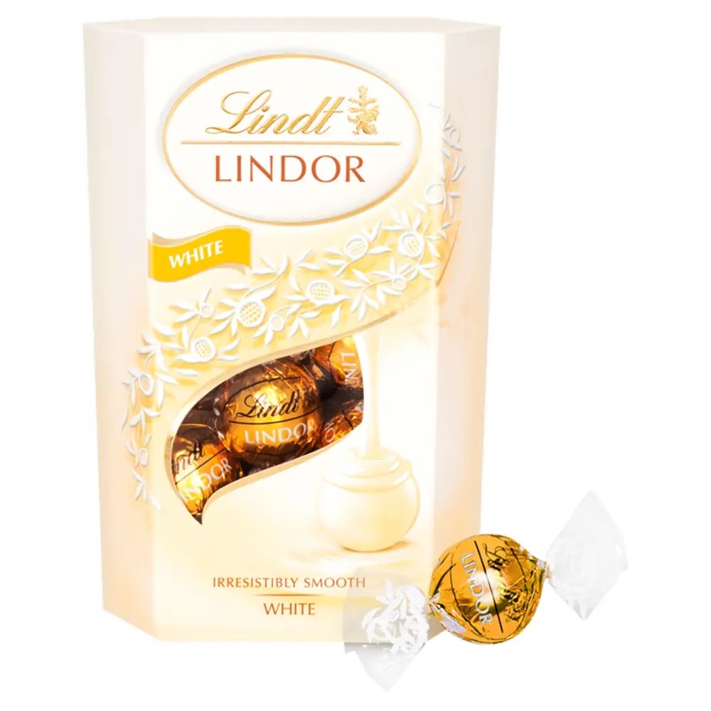 Lindt Lindor White Chocolate Truffles Box - 200g - Greens Essentials