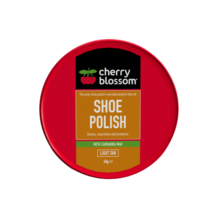 Cherry Blossom Shoe Polish Light Tan - 40g