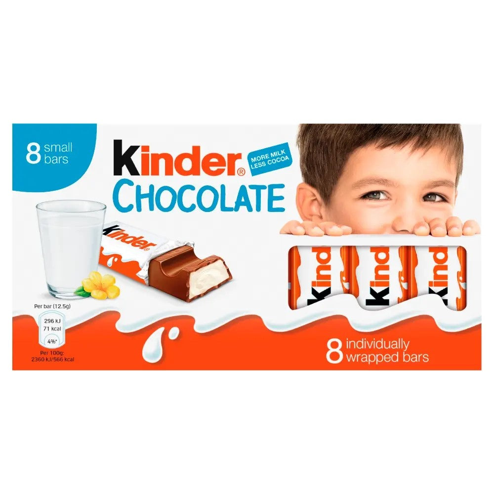 Kinder Chocolate 8 Pack - 101g