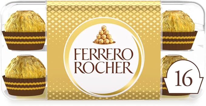 Ferrero Rocher Milk Choco Hazelnut Gift Box of Chocolates 16 Pcs - 200g