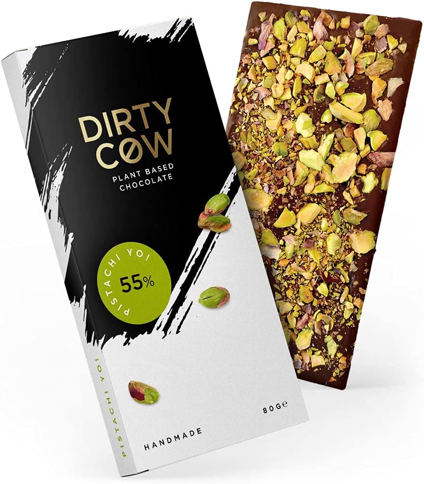 Dirty Cow Pistachi Yo! Plant Based Chocolate Bar - 80g