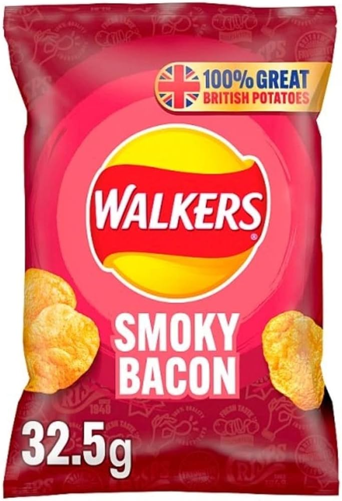 Walkers Smoky Bacon Crisps - 32.5g