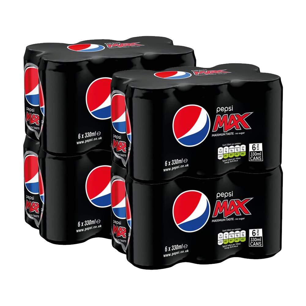 Pepsi Max 6 Pack - 330ml (4 x 6 Pack)