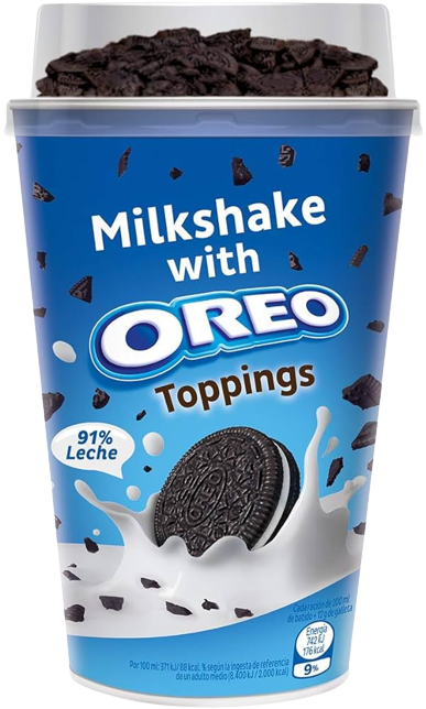 Oreo Milkshake With Oreo Toppings - 200ml