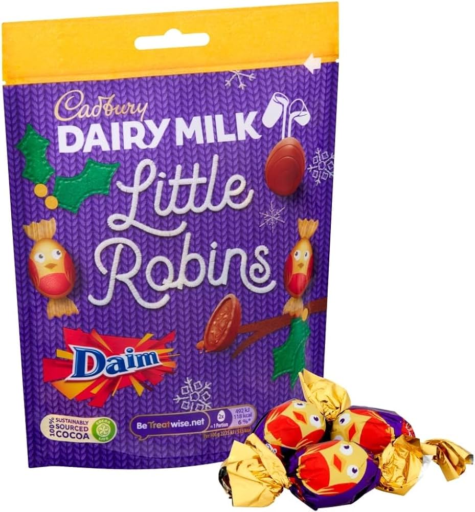 Cadbury Dairy Milk Daim Little Robins Bag - 77g