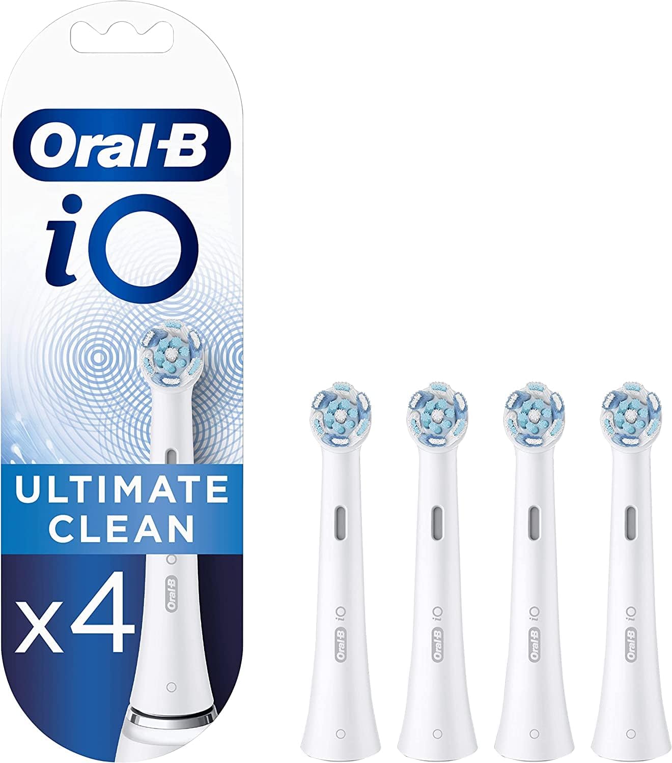 Oral B iO Ultimate Clean Brush Heads in White - Pack of 4