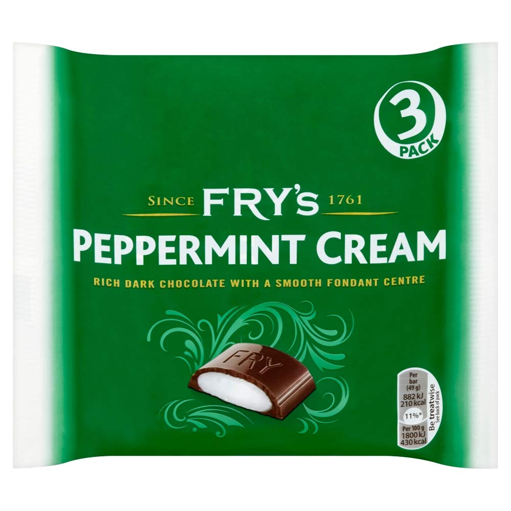 Fry's Peppermint Cream Chocolate Bar 3 Pack - 147g