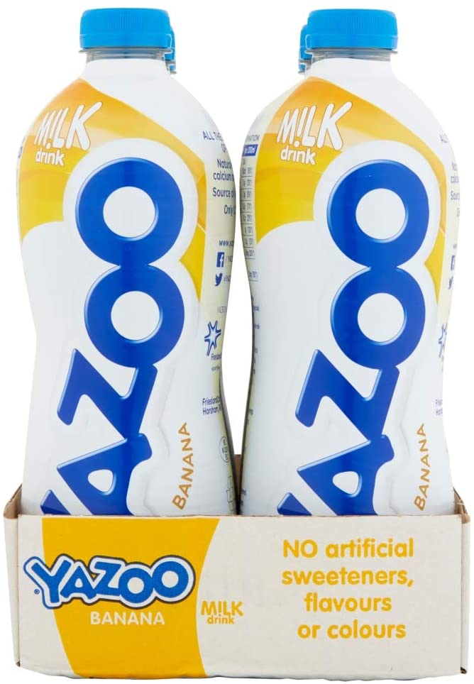 Yazoo Banana Milkshake - 1L - Case of 6