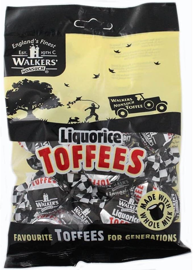 Walker's Nonsuch Liquorice Toffee Bags - 150g