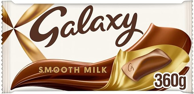 Galaxy Smooth Milk Chocolate Gift Large Sharing Block Bar Vegetarian - 360g