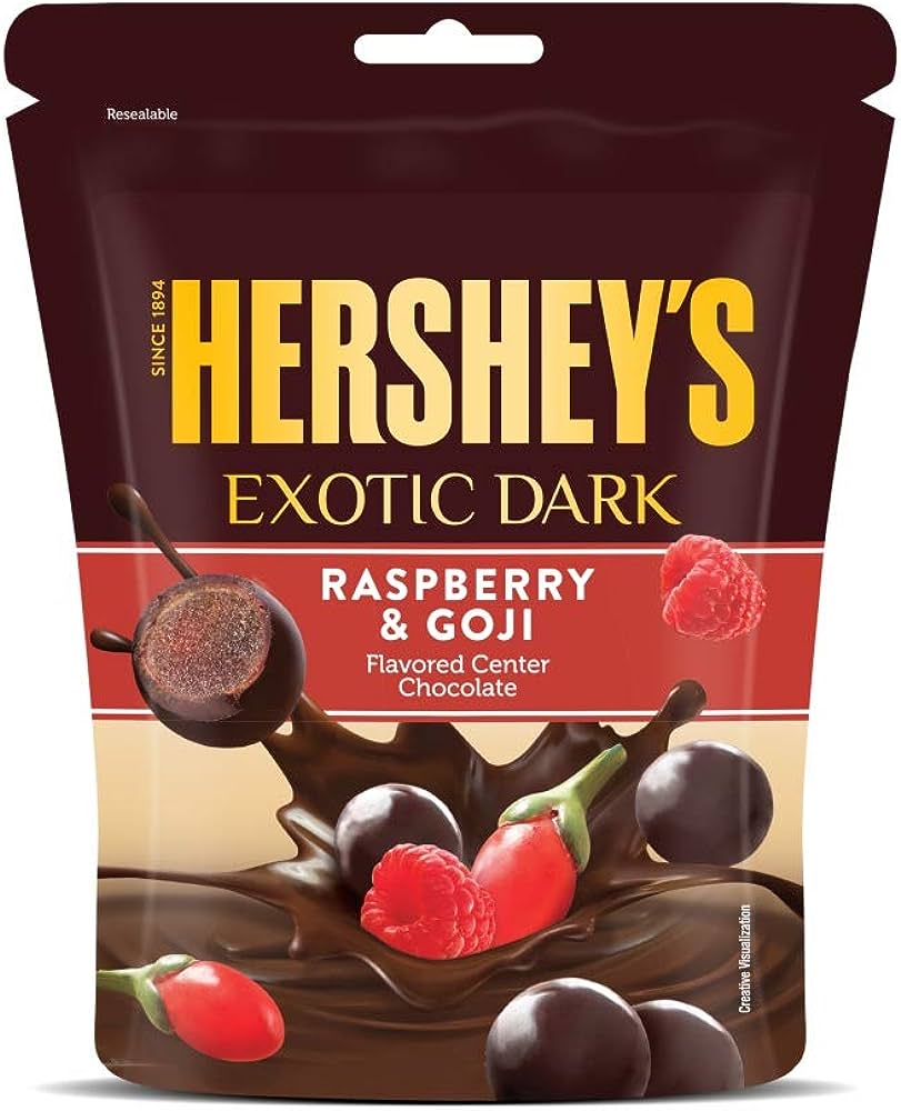 Hershey's Exotic Dark Chocolate Raspberry & Goji - 100g