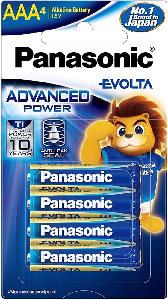 Panasonic Evolta Premium AAA Alkaline Battery - Pack of 4