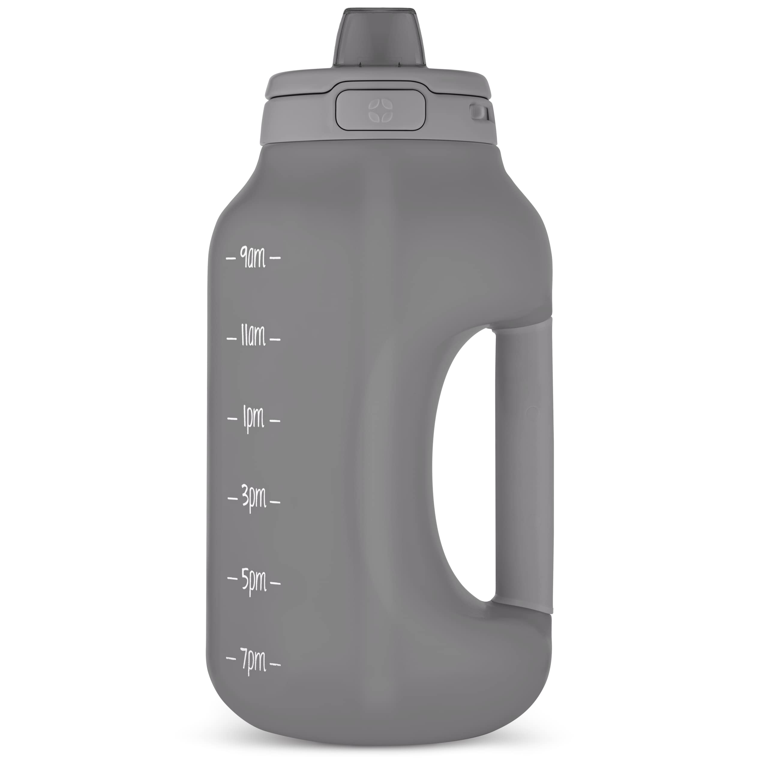 Ello Water Bottle Half Gallon Plastic Jugs - Grey