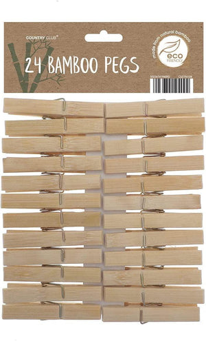 Countryclub Peg Bamboo - 24 Pegs - Greens Essentials