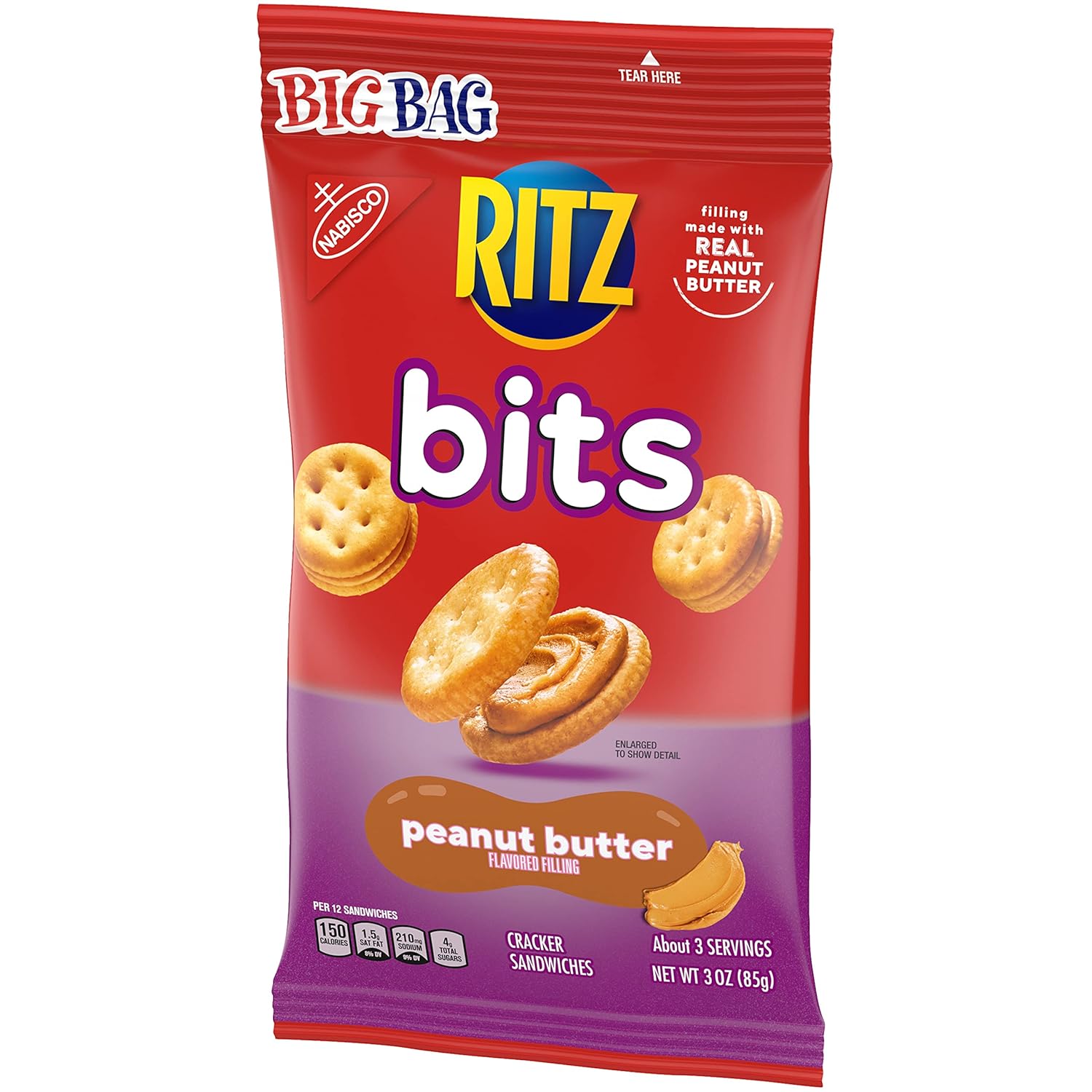 Ritz Bits Peanut Butter BIG BAG 30z